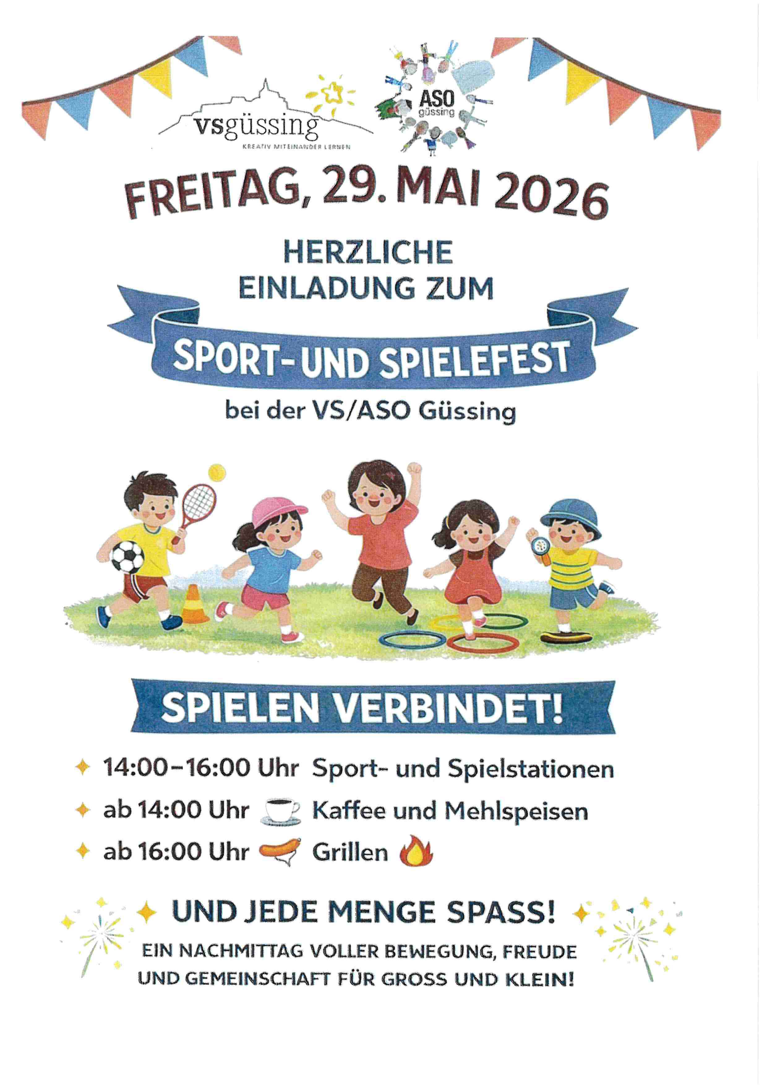 Sport und Spielefest bei VS und ASO Güssing